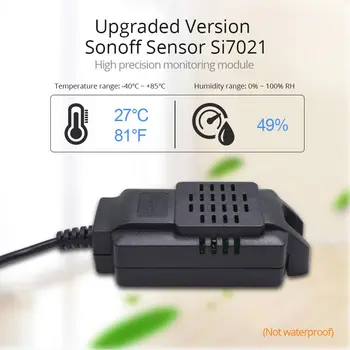 

Sonoff Sensor Si7021 Temperature Humidity Sensor Probe High Accuracy Monitor Module for Sonoff TH10 and Sonoff TH16