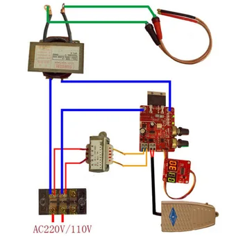 

Spot Time Point Welding 100A Digital Display Current Panel Controller Board Part