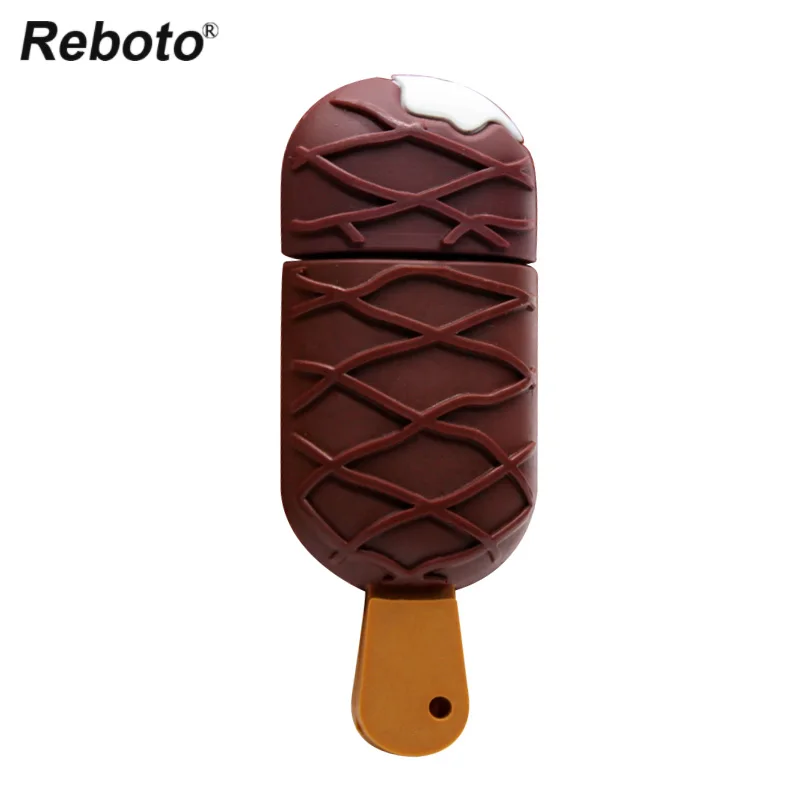Cartoon Ice Cream Memory Stick 64GB 32GB 16GB 8GB USB 2.0 Pendrive Creative Mini Flash Disk Storage Devices Reboto U Disk