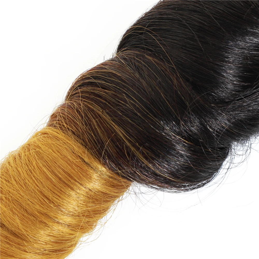 Омбре романтические волосы 14 дюймов 5 шт./лот 240 г одна упаковка полная голова плетение хорошее качество синтетические волосы свободные локоны