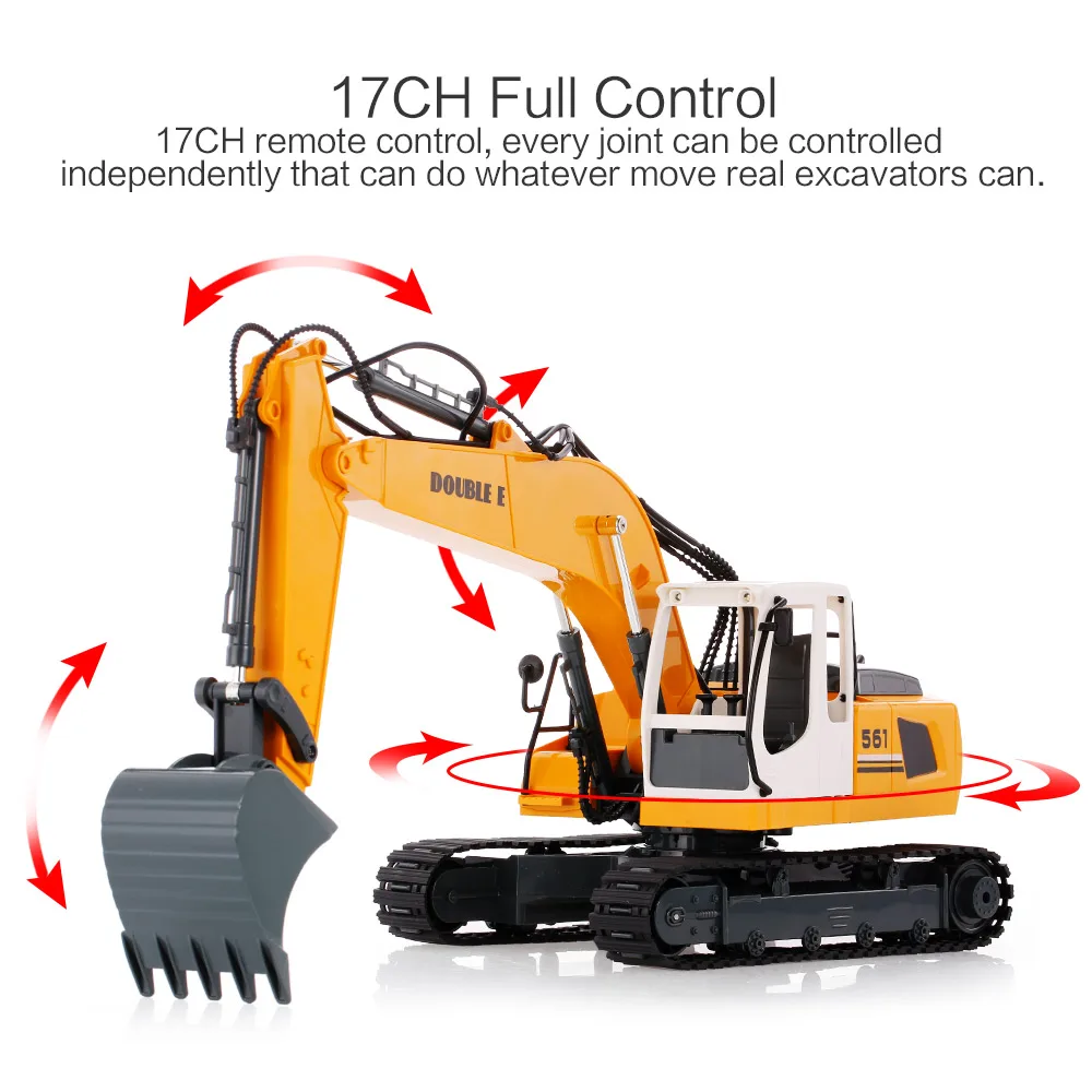

2.4G 17CH RC Engineering Excavator Truck RTR Radio Control Car LED Light Simulation Sound