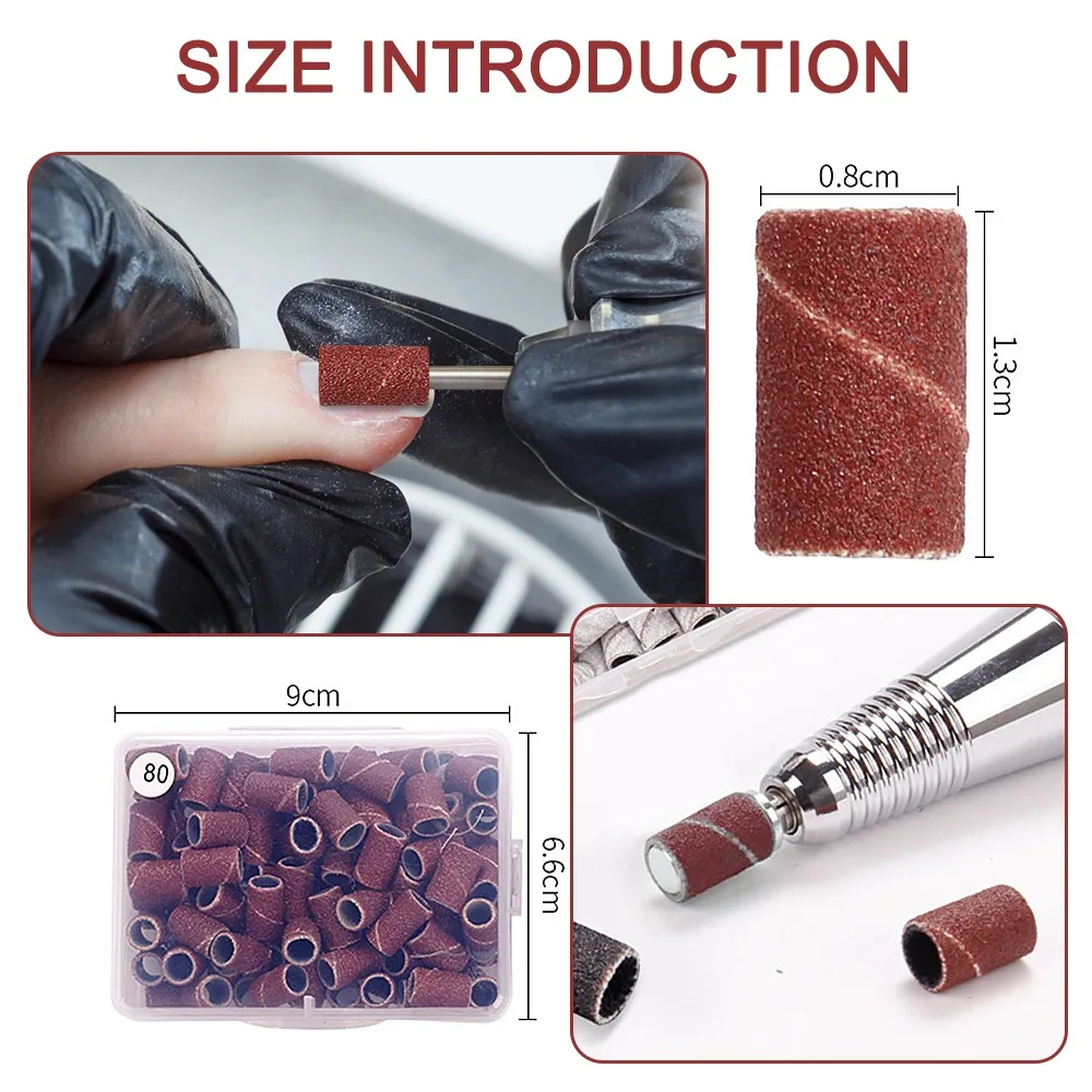 Dww-embout Ponceuse Ongles, 16 Pcs Ensemble Ongles Outils Salon Professionnel, Pour Manucure Piqueure Salon De Maison Utilisé