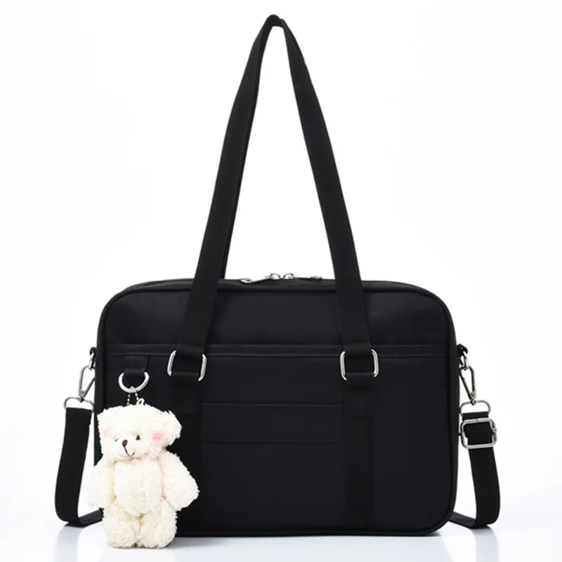 Japanese Style Bag School Girl One Shoulderbag Portable Solid Canvas Shopping Outside Women Light Street Travelbag 2021 Fashion