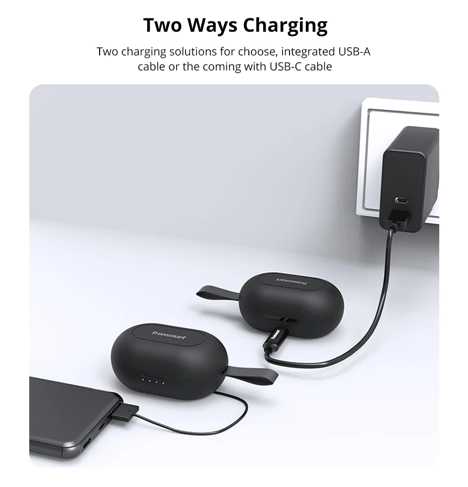 Tronsmart Spunky Beat TWS Bluetooth 5.0 Earphone APTX Wireless Earbuds with QualcommChip CVC 8.0 Touch Control Voice Assistant (9)