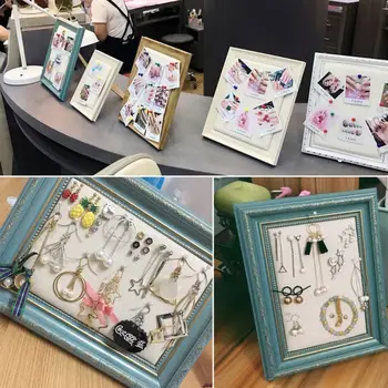 

Jewelry Organizer with Bracelet Rod Wall Mounted l Wooden Wall Mount Holder for Earrings Necklaces Bracelets Many Accessories