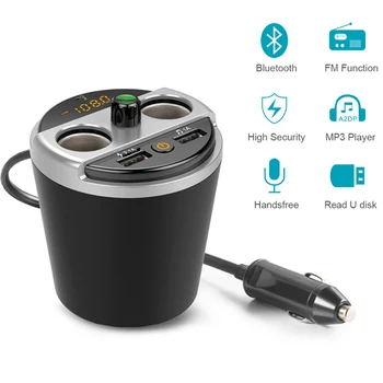 

Car MP3 Player Hands-free Automatic Audio Receiver Bluetooth Car USB Charger FM Transmitter Wireless Broadcast Adapter