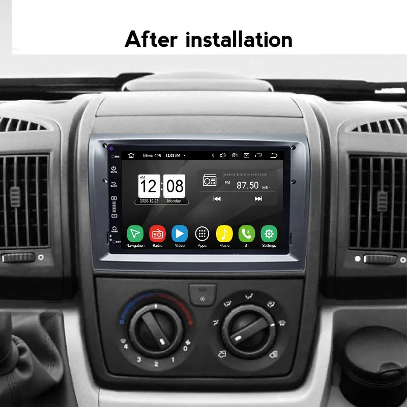 Android 11 для Fiat Ducato 2006-2018 Автомобильный GPS-навигатор автомобильное радио стерео DVD