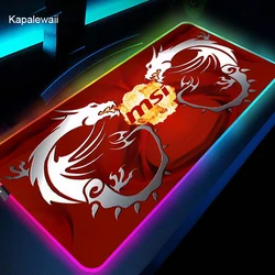 MSI – tapis de souris Rgb, Anime XXL, accessoire de jeu pour PC Gamer, ordinateur portable, vitesse, bureau 