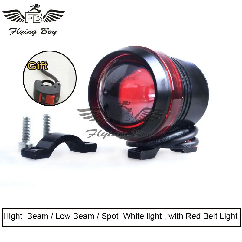 Moto 12V Led Fog Car Light Spot Head Light Angel Eye Lamp U3 Fit For Honda Yamaha Kawasaki Suzuki Atv Dirt Bike Scooter