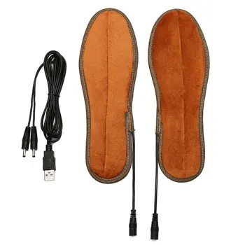 

Foot Warmer Care Accessory Electric Heated Insoles Usb Rechargeable Washable Cuttable Shoes Insert Pad