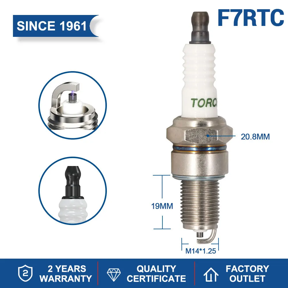 Spark Plug Car Products Candles Torch F6RTC F5RTC F7RTC F8RTC Replace for BPR5ES/BPR6ES/BPR7ES/BPR8ES Original Spark Plug