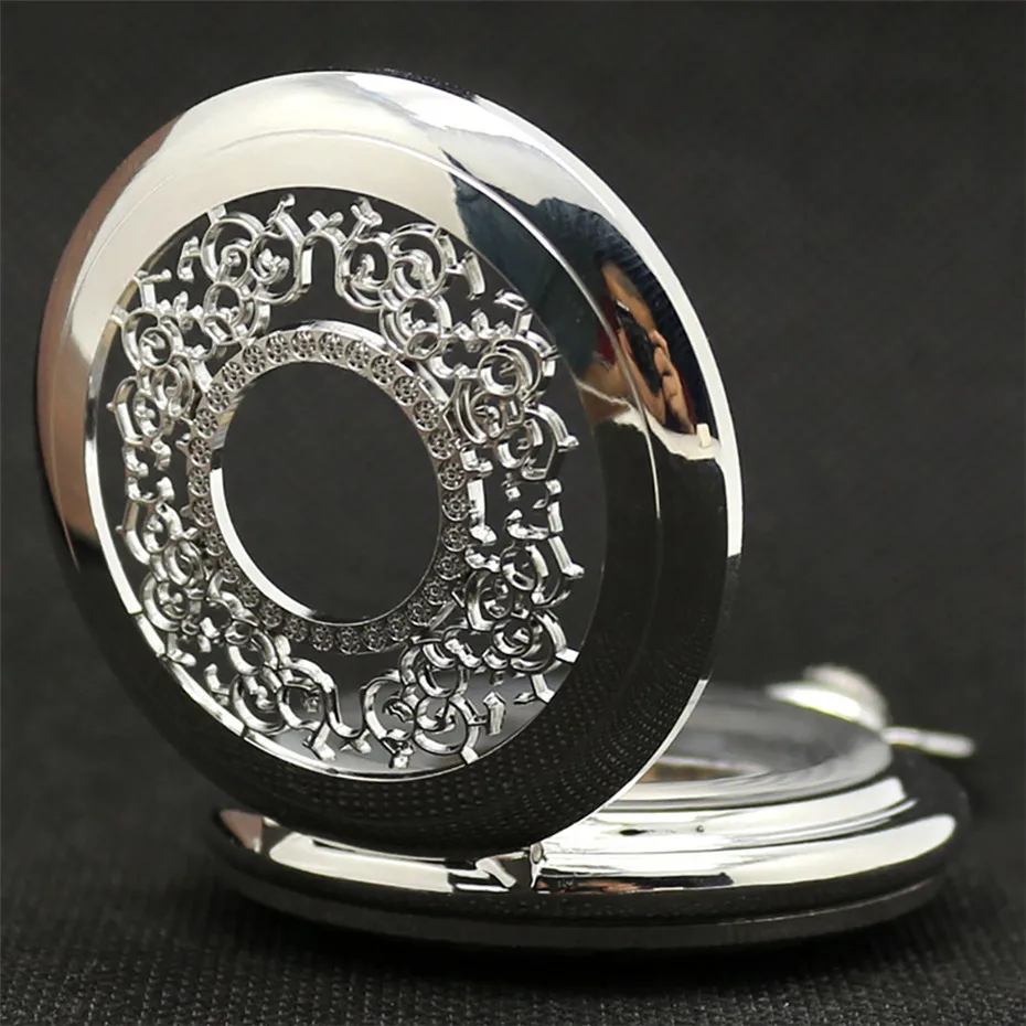 Orologio da tasca meccanico a carica manuale unisex a forma di cuore