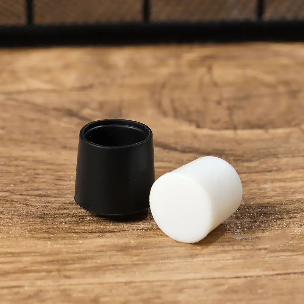 10Pcs/Set New Round Bottom Chair Leg Caps Plastic Pipe Cover Silicone Pads Non-Slip Covers Furniture Feet Floor Protectors