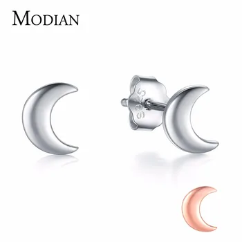 Small Star and Moon Stud Earrings For Women