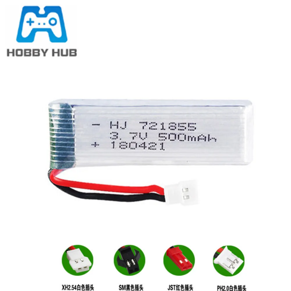 Литий-полимерный аккумулятор 3 7 в для Eachine E50S E50 T37 H37H07 RC 500 мА · ч 721855 литиевая
