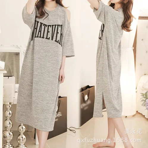 

Summer Confinement Clothing Pregnant Women Nightgown Postpartum Nursing Dress Spring And Autumn Nursing Maternity Dress 16181