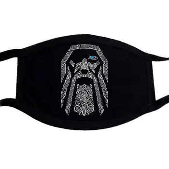 

Game Of Thrones And Vikings Masks Face Black Bilayer Winter Keep Warm Mouth Muffle Mask Washable Unisex Dustproof Mask