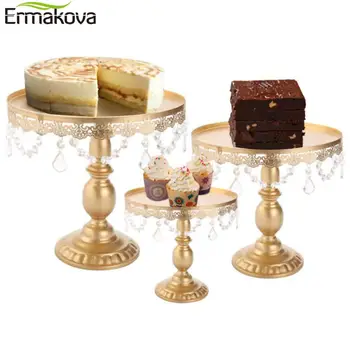 

ERMAKOVA Cake Stand Cake Tower Wedding Banquet Set Metal Round Party Dessert Display Decoration Tray