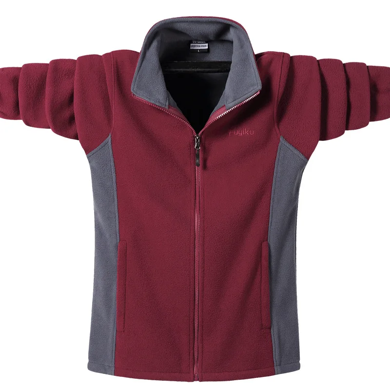 Plus Size 7XL 8XL 9XL Soft Shell Fleece Warm Sweatshirt Men Casual Slim Thermal Coats Windbreaker Sportswear Polar Sweatshirts
