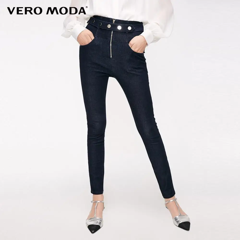 Vero Moda женские облегающие джинсы стретч с высокой посадкой | 319132507 - Цвет: J3E Indigo blue