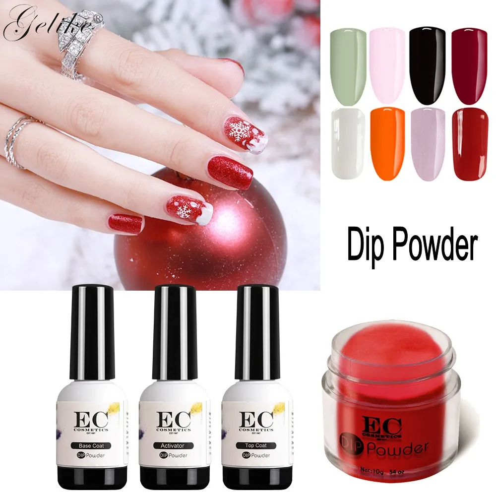 Acrylic Nails Chrome Dip Kit Powder Gel Polish Primer Gel Varnish