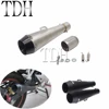 Black/Chrome 38mm-51mm Motorcycle Motocross ATV GP Exhaust Muffler Pipe Slip On Dirt Bike Scooter M4 Universal Silencer