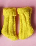 yellow 1 пара 1/6 носков для кукол ob11, короткие носки для куклы blyth, аксессуары для обуви(fit ob11, obitsu 11, holala, 1/12 bjd, blyth, dolls - Цвет: yellow