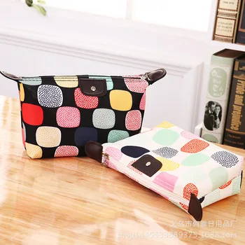 

Cosmetic Storage Bags with Zipper Travel Portable Waterproof Korean Version Makeup Bag Bolsa Almacenamiento Home Garden BE50BG