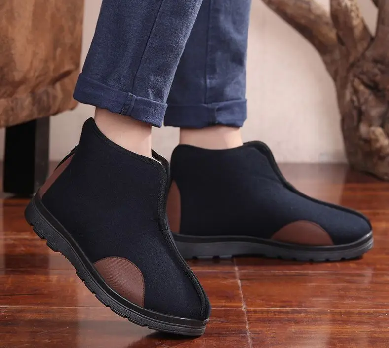winter warm shaolin monk kung fu shoes zen lay wushu taiji shoes taoist kung fu martial arts taichi boots sneakers martial arts shoes