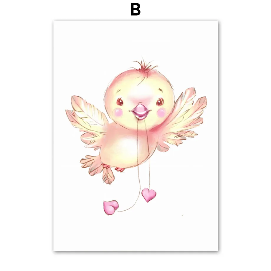 Easter-Eggs-Bunny-Duckling-Girl-Flowers-Nordic-Posters-And-Prints-Wall-Art-Canvas-Painting-Wall-Pictures (4)