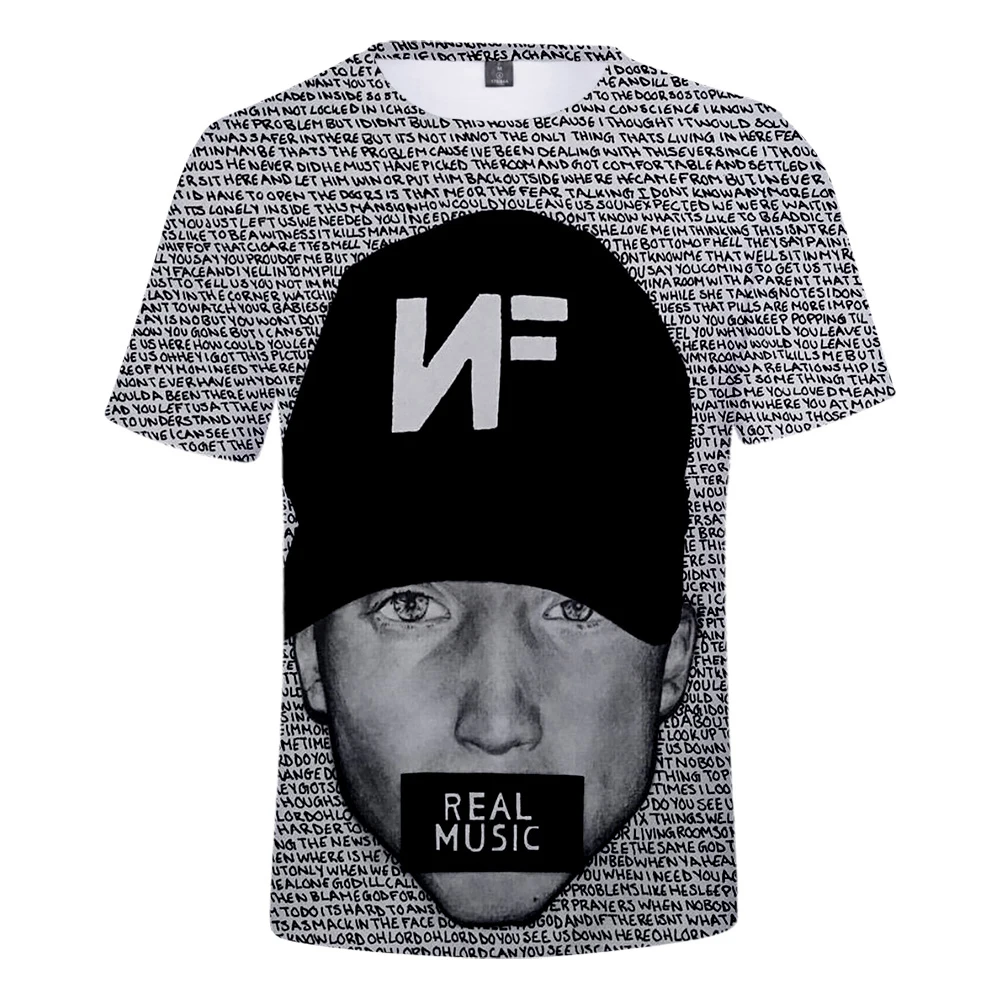 NF 3D print Real Music t-shirt 1