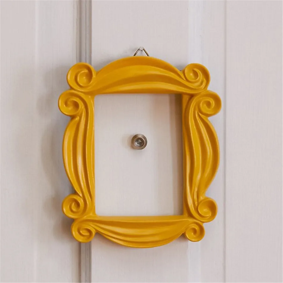 Serie Tv Friends Handmade Monica Door Frame Wood Yellow Mon Photo Frames Collezione Di Decorazioni Per La Casa Da Collezione Rettangolo Regalo