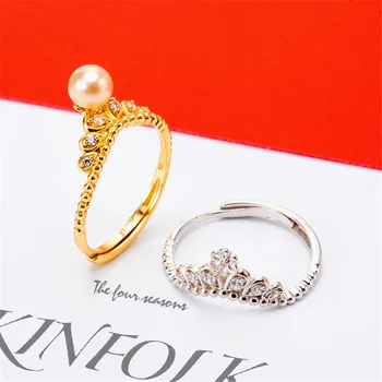 

Pearl Ring Settings 925 Sterling Silver Holder Adjustable Ring Settings Base Accessories DIY Ring Jewelry Making Free Shipping