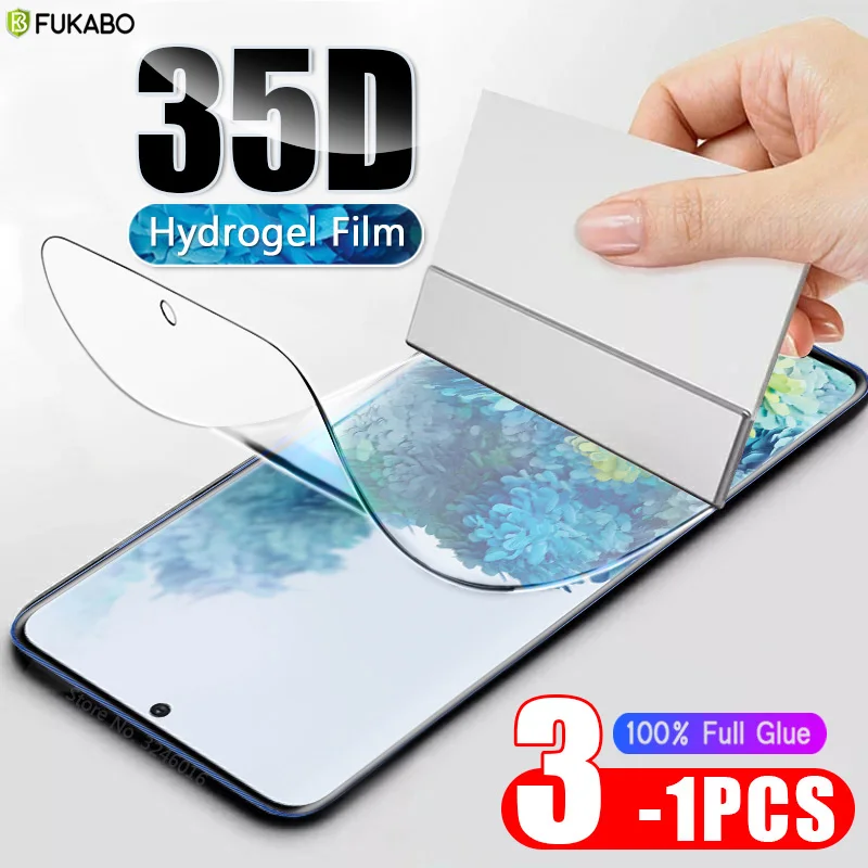 1 3 шт. Гидрогелевая пленка для Samsung Galaxy S20 S10 S8 Plus S10e Защита экрана Ultra Lite S9 S7 Edge не