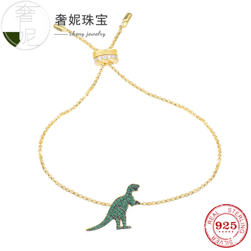 Cheny fit Браслет из стерлингового серебра 925 пробы в форме динозавра винтажное платье украшение Гипербола роскошный дизайн для женщин модное ювелирное изделие