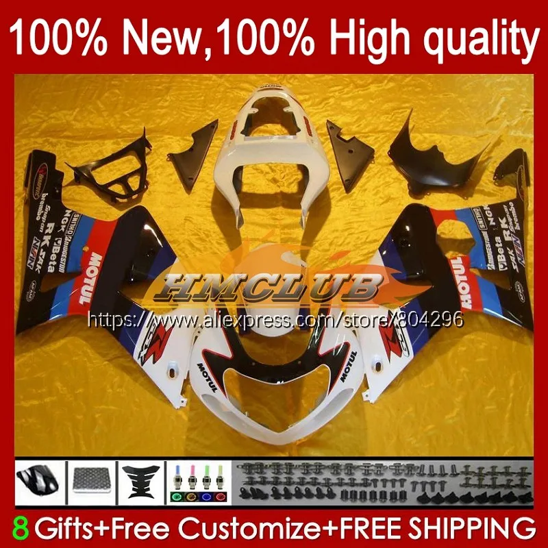 Корпус для SUZUKI GSXR-1000 K2 GSXR 1000 GSXR1000 1000CC 32No.59 GSX-R1000 00 01 02 GSX R1000 2000 Белый Черный 2001 2002