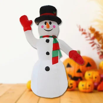

2.4M Height Snowman Christmas Inflatable Light for Outdoor Party Home Decoration Christmas Blower Party Light Supplies
