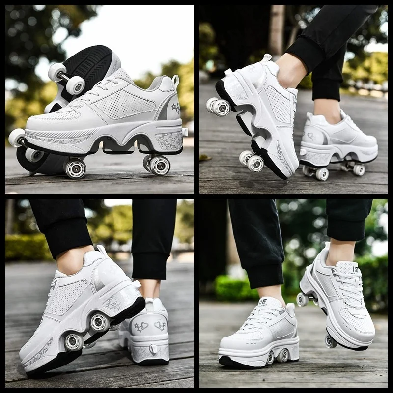 Deformation Parkour Shoes With Four 