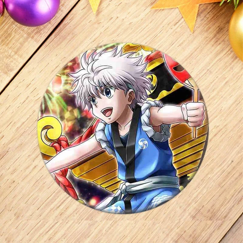 1 шт. аниме Hunter X Значки для косплея брошь коллекция значков сумки Killua Zoldyck Kurapika