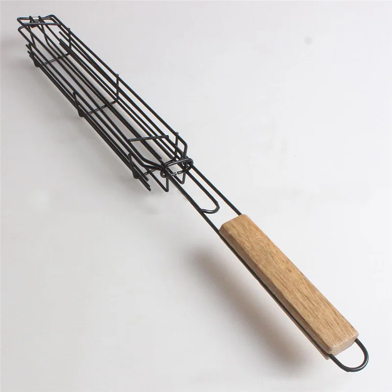 Metal BBQ Grill Mesh Barbecue Meshes Portable Fish Grilling Mesh Barbecue Basket BBQ Tools Kitchen Accessories