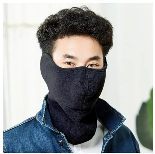 2Pieces/Lot Windproof Cycling Face Mask Winter Warmer Fleece Balaclavas Bike Sport Scarf Mask Bicycle Snowboard Ski Mask AD0661 - Цвет: AS SHOWN