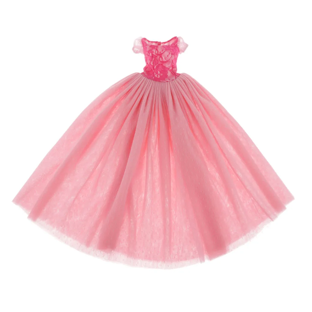 Fashion Princess Wedding Dress Gauzy Skirt for 1/4 BJD Doll Party Accessories Clothes for Girl Doll 