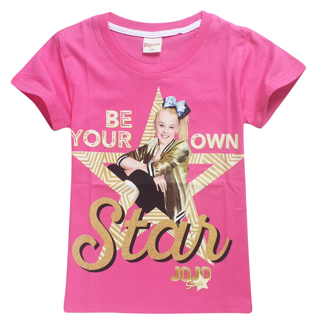 Лидер продаж года, футболка JOJO Siwa Детская летняя одежда для девочек футболка с короткими рукавами хлопковая Футболка Топ футболки От 6 до 14 лет