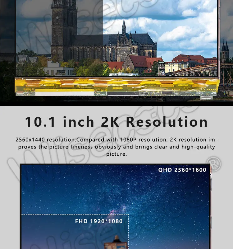 Wisecoco без подсветки 10,1 дюймов 2560*1600 ips ЖК-экран с HDMI eDP плата драйвера для 3d принтера и DIY проектного проектора и т. Д