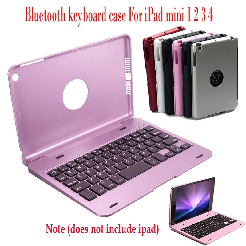 

2020 Slim Case with Keyboard Wireless Bluetooth Keyboard Folio Smart Case Stand Cover Shell For Apple iPad Mini 1 2 3 4