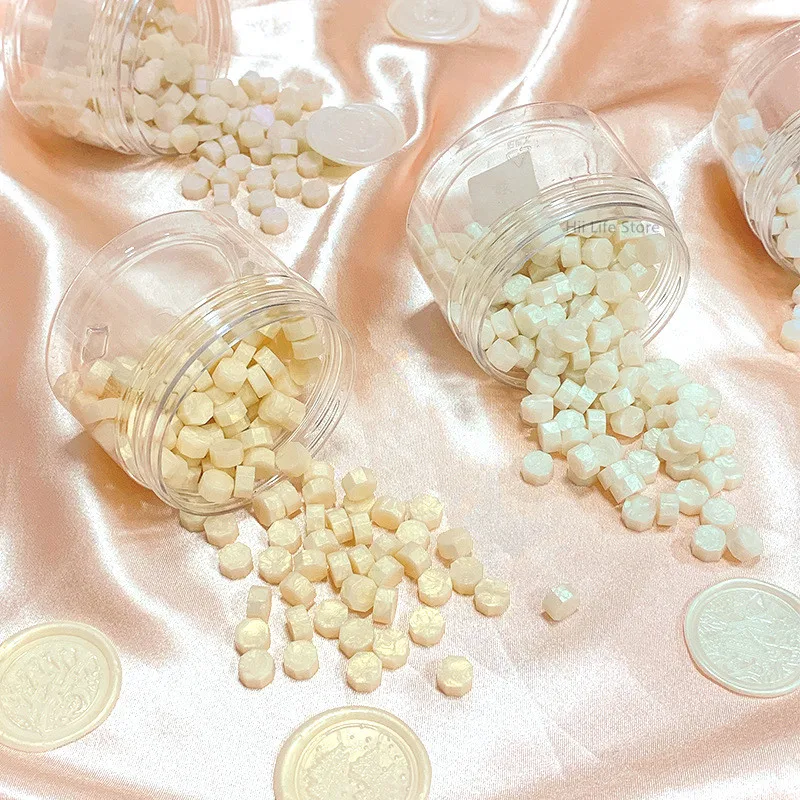 Sealing Wax Beads Sealing Wax Beans Wax Seal Beads 100 Pcs Pearl Fire Lacquer Seal Wax Particles Invitation Envelope Wedding Sealing Wax Lacquer Colorful Particles