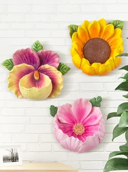 

Wall decoration pendant creative girl bedroom restaurant store wall decoration on 3D flower wall in northern europe room decor