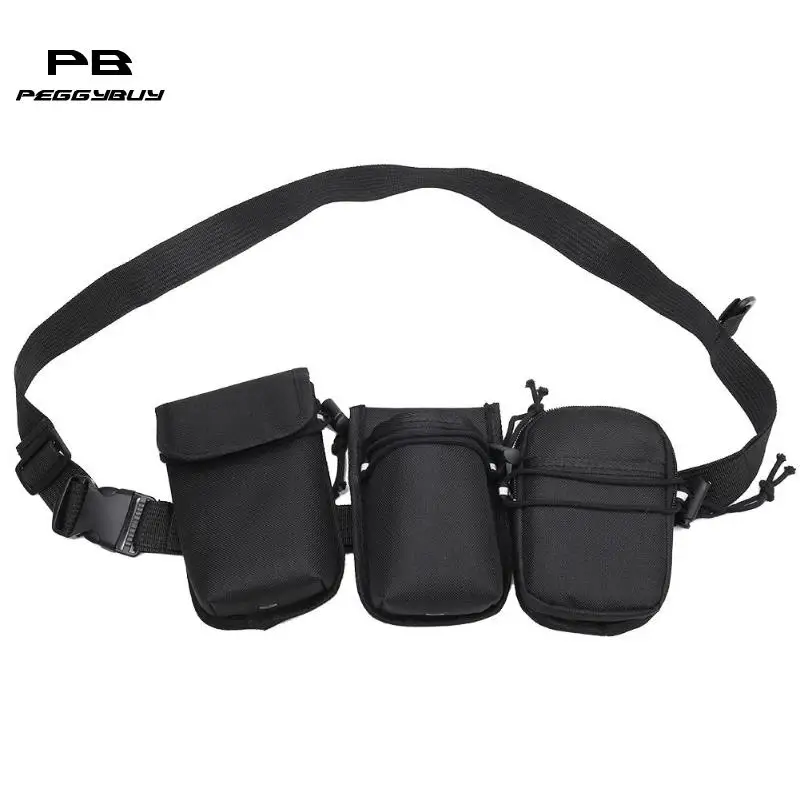 

3 in 1 Multi-function Unisex Waist Pack Canvas Fashion Phone Pouch Wallet