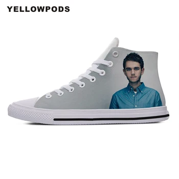 

Personality Men's Casual Shoes Hot Cool Pop Funny High Quality Handiness Zedd Anton Zaslavski Cute Cartoon Custom Sneakers White