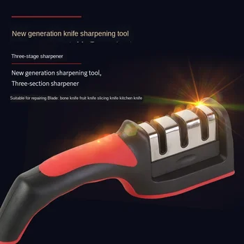 

The new three-stage sharpener fast diamond sharpening artifact multi-function kitchen knife sharpener handheld